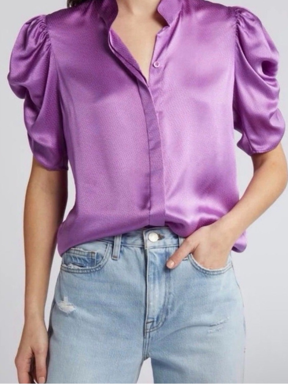 Frame Silk Top